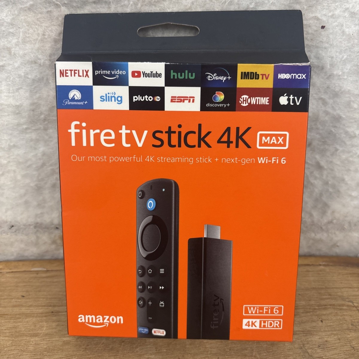 Amazon Fire TV Stick 4K Max Media Streamer with Alexa Voice Remote