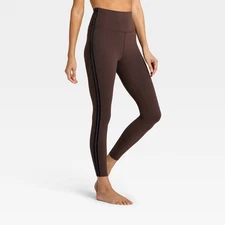 Women's Everyday Soft High-Rise Piped 7/8 Leggings - All In Motion Brown