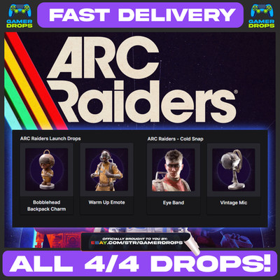 ARC RAIDERS TWITCH DROPS - ALL 4/4 AVAILABLE - WARM UP EMOTE + BACKPACK EYE BAND
