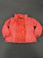 Patagonia Jacket Kids 10 Pink Quilted Puffer Full Zip Insulated Coat Winter