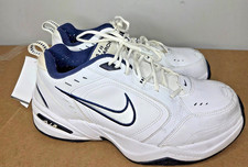 Nike Air Monarch IV Wide 4E White Metallic Silver 416355 102 Size 11W