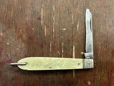 ANTIQUE'30S CAMILLUS CUTLERY GEORGE WASHINGTON POCKET WATCH FOB PEN KNIFE KNIVES