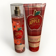 Bath  Body Works Champagne Apple Honey Fine Fragrance Mist and Body Cream Set