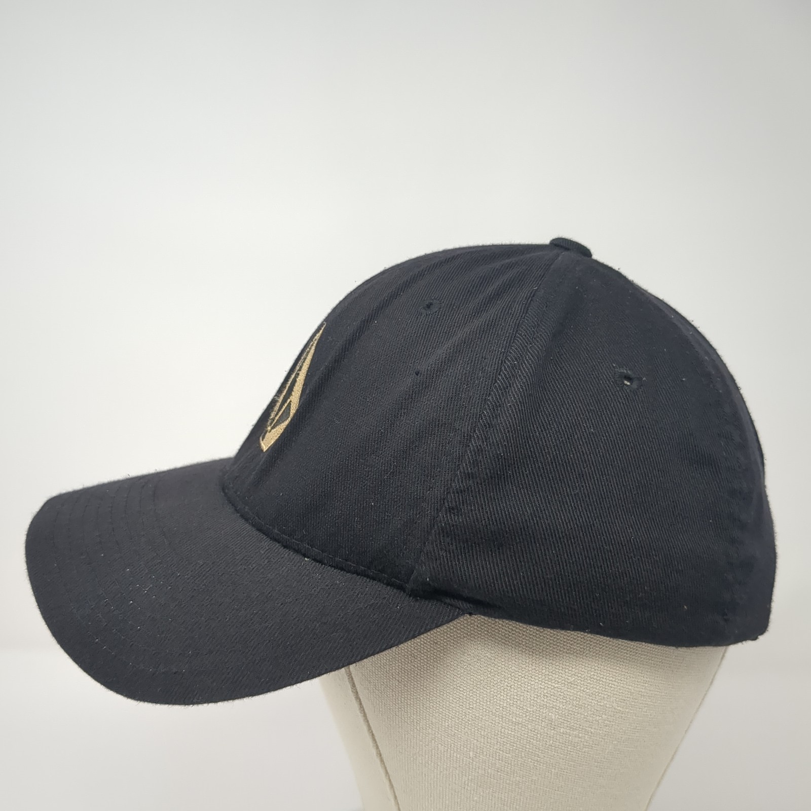 Volcom Stone Fitted Hat Black Medium Embroidered … - image 3