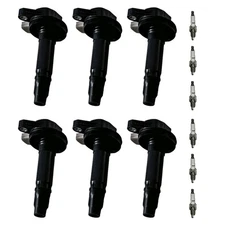 6X Iridium Spark Plug & 6X Ignition Coil Pack For 10-12 Ford Flex 3.5L V6 UF612