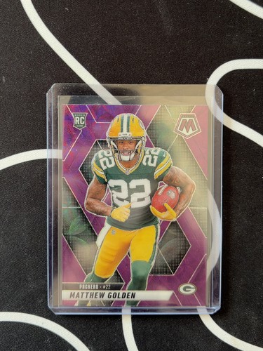 2025 Panini Mosaic Matthew Golden #323 Purple Scope Prizm RC Rookie