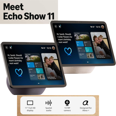New 2025 Amazon Echo Show 11 With Full-HD Display, Spatial Audio