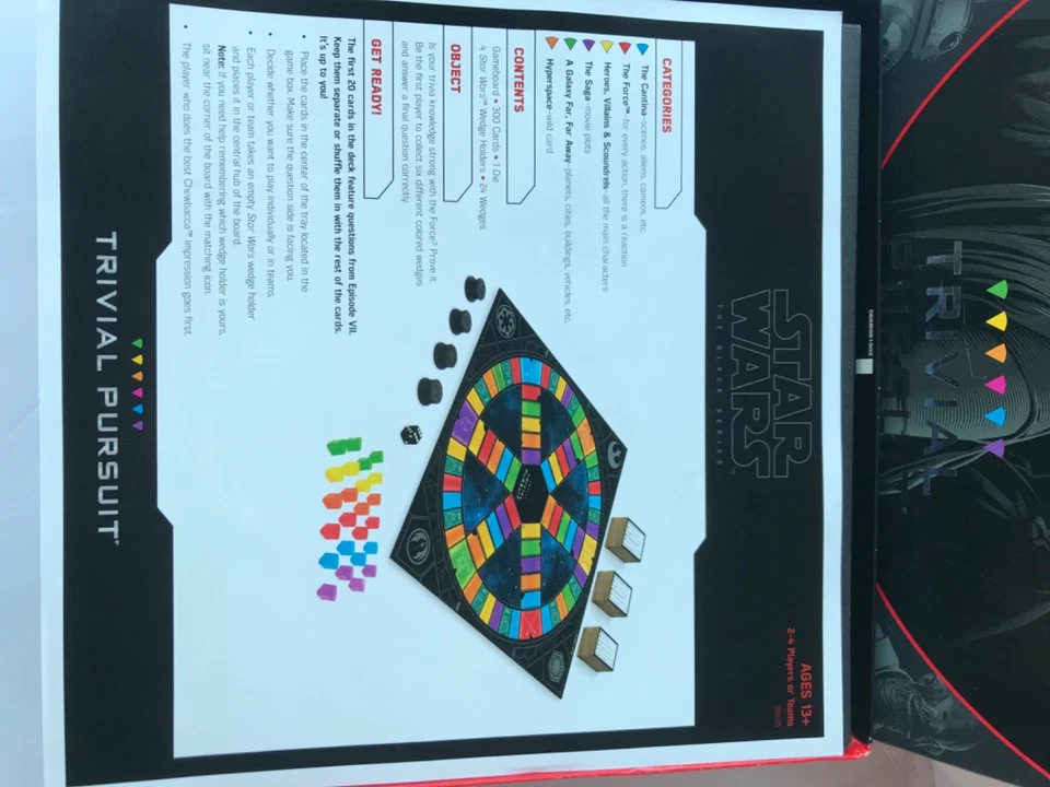 Hasbro Trivial Pursuit Star Wars The Black Series Edition Board Game - Image 3 of 4