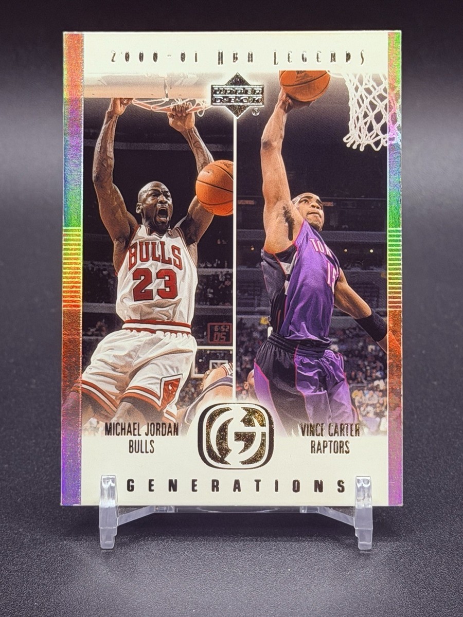2000-01 Upper Deck NBA Legends - Generations Michael Jordan, Vince 