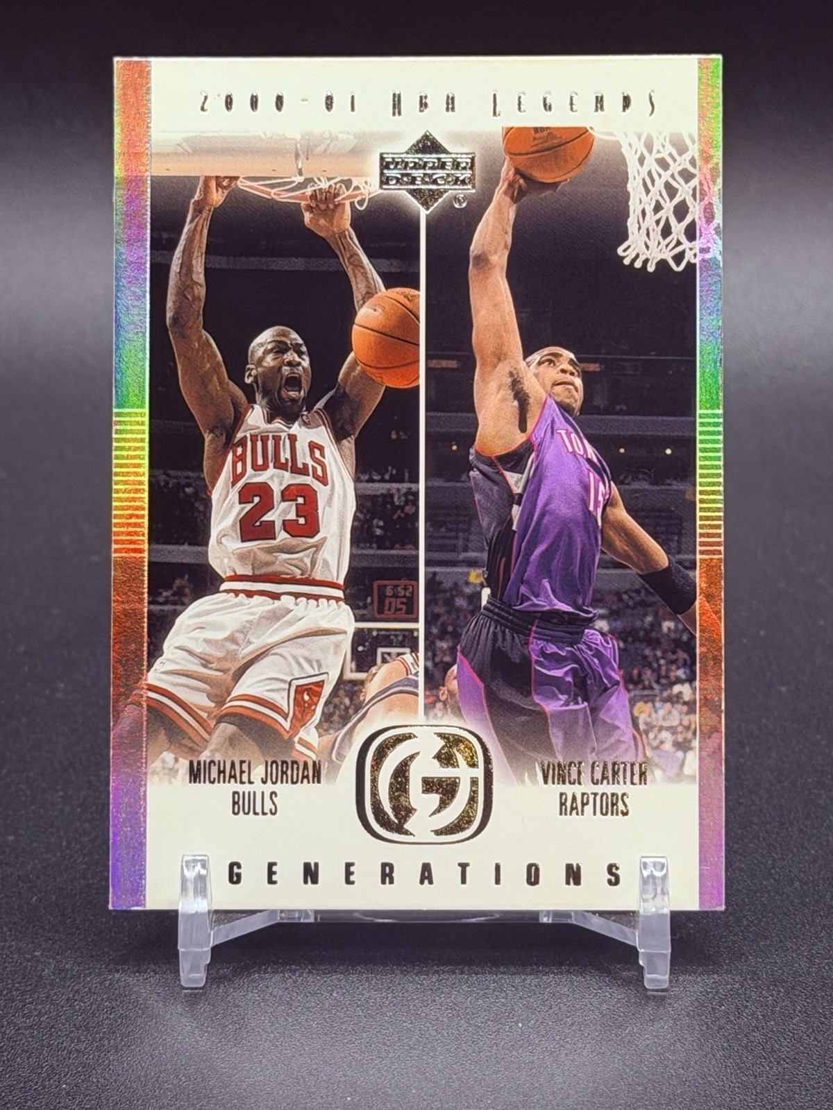 2000-01 Upper Deck NBA Legends - Generations Michael Jordan, Vince Carter #G9