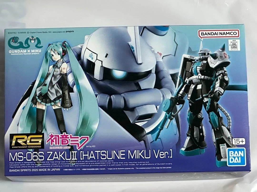 新品　RG MS-06S ZAKU II (HATSUNE MIKU Ver.) RG 1/144 MS-06S Zaku II Hatsune Miku Ver. Real Grade Gundam x Miku