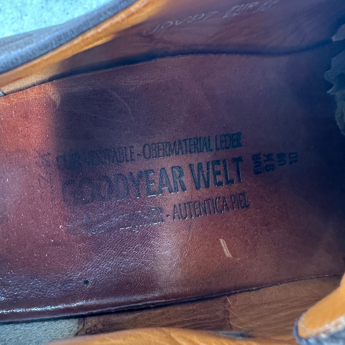 MEPHISTO Men 10 Air Relax Oxford Goodyear Welt Brown Leather 