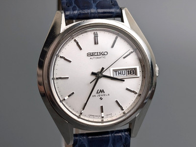 1974 Seiko Lord Matic LM 5606-7192 Silver Automatic Men's Watch