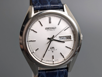 1974 Seiko Lord Matic LM 5606-7192 Silver Automatic Men's Watch