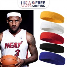 Sports Headband Yoga Gym Sweatband Women Men Hair Bands Head Sweat Band USA