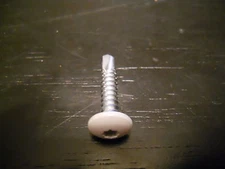 White Cargo Trailer Exterior Self Tapping Screws 125 OEM 1" Enclosed Car Hauler