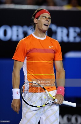 Nike ヘッドバンド ホワイト/オレンジ　フェデラー　ナダル Nike Rafa Nadal Australian Open Wristbands Doublewide