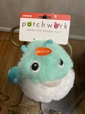 Patchwork Pet Pricklets Puffer Fish Dog Toy - Plush With Removable Spiky Squeaky Ball | Interactive Play For Small Dogs - View #4