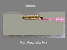 Custom brass alphabet letter   font stamp leather craft seal tool Heat Embosser