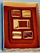 Five 5 Vintage 1960's Chrome Belt Buckles in Original Box SEARS - NOS Unworn