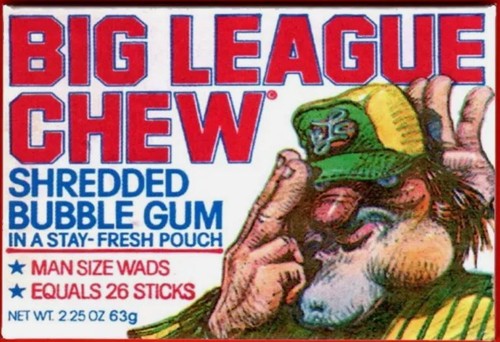 Big League Chew Original Bubble Gum Outta Here Batter Men's T Shirt - Picture 3 of 6