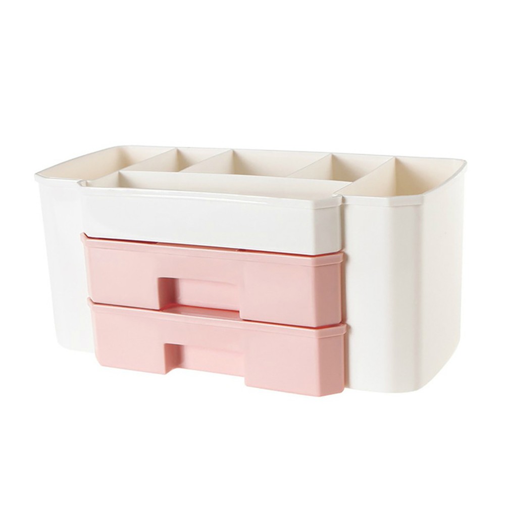 Stackable Solid Color Makeup Organizers for Convenient Storage