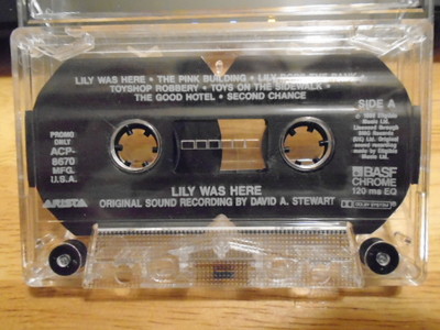 RARE PROMO Lily Was Here CASSETTE TAPE soundtrack EURYTHMICS Annie Lennox DULFER