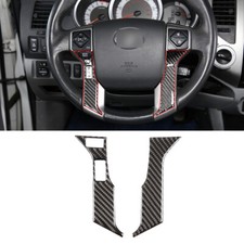 Carbon Fiber Interior Steering Wheel Cover Sticker For Toyot Tacoma 2011-2015