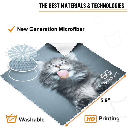 Microfiber Cleaning Cloth for Glasses Eyeglass Cleaning Towel 6 Pack Reusable - Picture 2 of 5