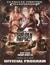 Chuck Liddell Matt Hughes Tank Abbott + Signed UFC 42 Official Event Program PSA