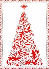 Couture Creations EARLY ONE MORNING Christmas Tree A2 Embossing Folder