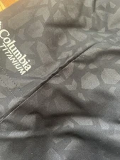 COLUMBIA- GIRLS 10/12 - BLACK PRINT BUGABOO - TITANIUM OMNI TECH SNOW SKI PANTS