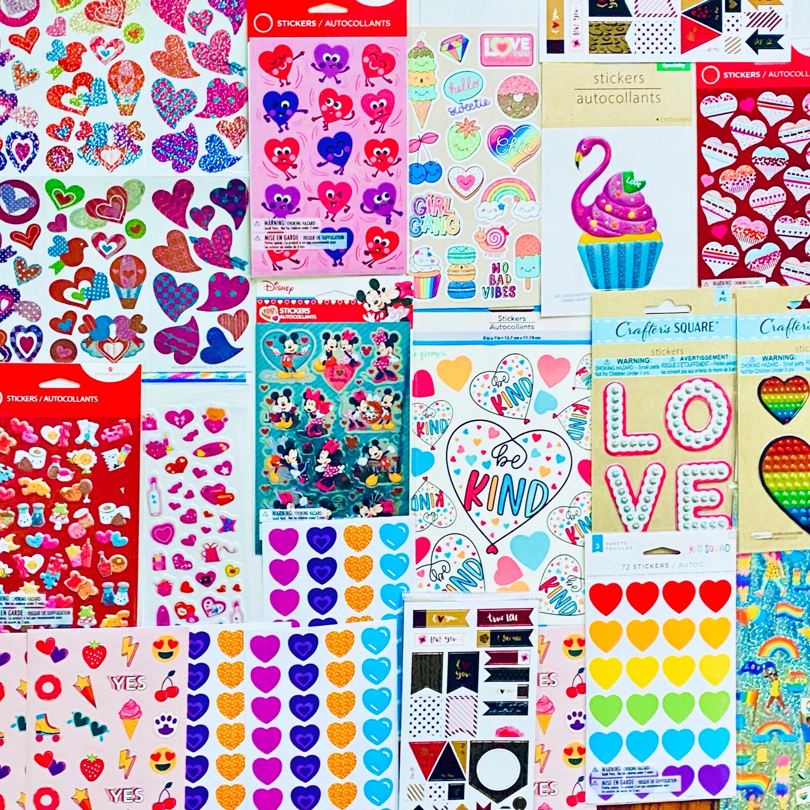 Wholesale 379 Stickers for Kids GLITTER Metallic, Glossy, Decorative Craft Pack
