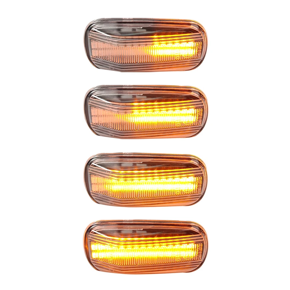 Lente transparente con luz de señalización lateral 2XLED para Honda Accord Civic CR-V Acura RSX Integra Foto 2 de 4