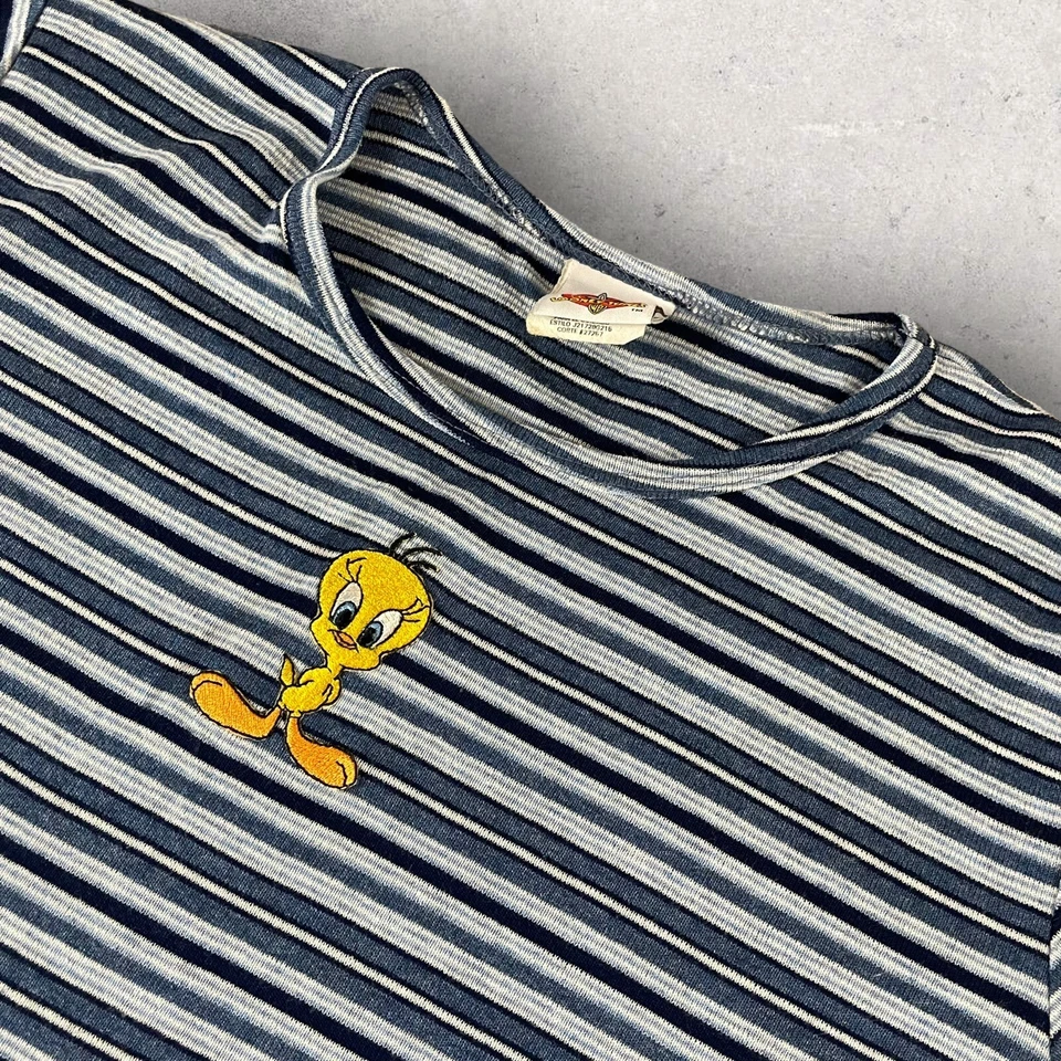 Camisa Vintage Tweedy Bird Para Mujer Grande Bordada EE. UU. 90s Looney Tunes 49 Foto 2 de 4