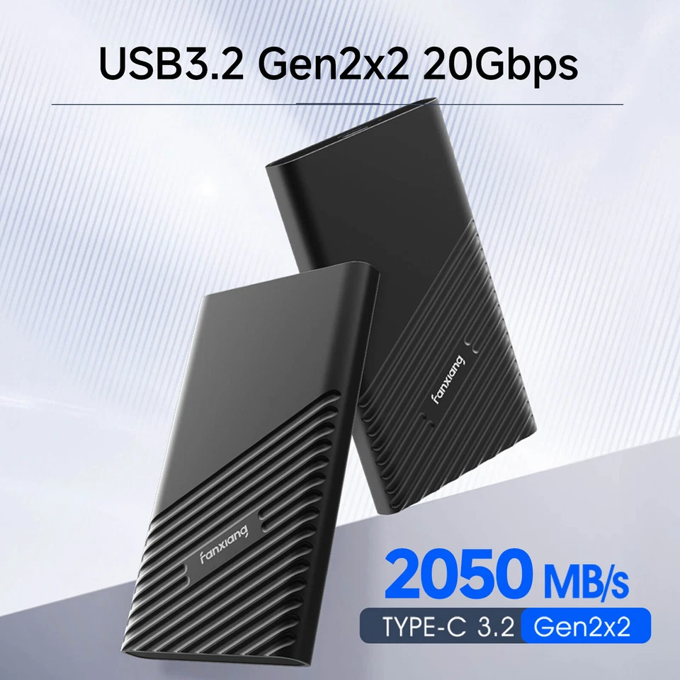 Fanxiang 500GB 1TB 2TB USB-C Tragbare Externe SSD Festplatte 2050MB/s Hard Drive - Bild 2 von 4