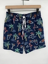 Chubbies The Neon Lights Swim Trunks Size Medium Stretch 7” Inseam Tropical