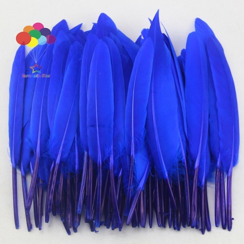 Plumas de pato coloridas de 10-15 cm/4-6 pulgadas accesorios artesanales pequeñas plumas de ganso - Imagen 15 de 43
