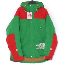 Piumino Gucci x THE NORTH FACE verde taglia L