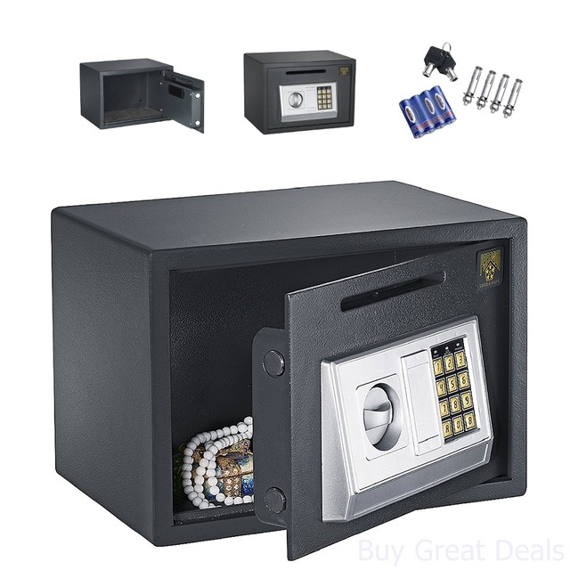 Security Box Digital Deposit Money Slot Cash Drop Safety Secure