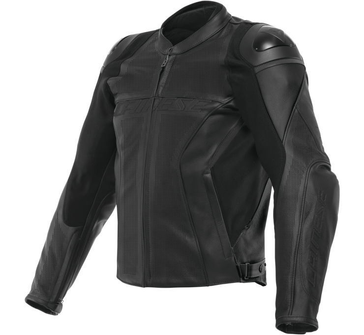 Dainese Men's Racing 4 Perforated Leather Jacket 52 Black