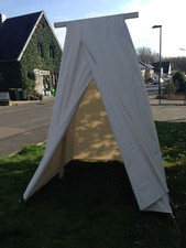 Geteld Duschzelt Klozelt Mittelalter Larp Ritter Wikinger Normannen Zelt