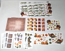 Creative Memories Autumn Sensation Great Lengths Scrapbook Stickers 63 Lot DW22