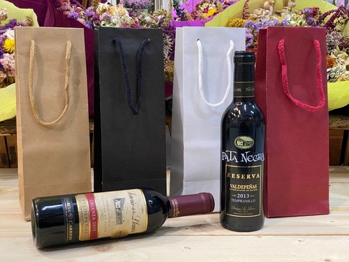 50 bolsas de cartón para botellas de vino de colores a elegir para regalo | eBay