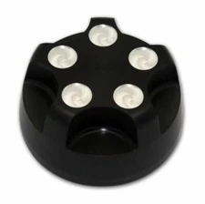 Pirate Mfg CA0012-1SB 2010-13 Camaro Rivet Black Billet Radiator Cap, Ea.