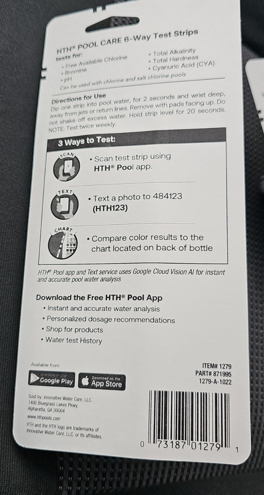 3Pack HTH Swimming Pool Test Strips 6way Test, 35 Strips/Each Total 105 Strips 73187012791 eBay