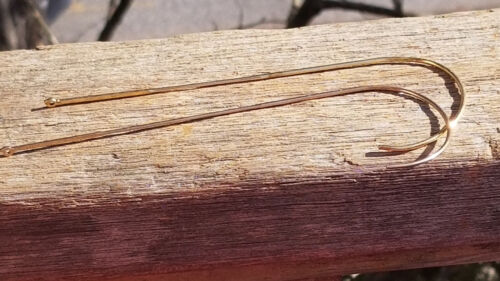 COPPIA DI ASTE VINTAGE IN VETRO SHURON EYE ORO 1/1O 12K - Foto 3 di 24