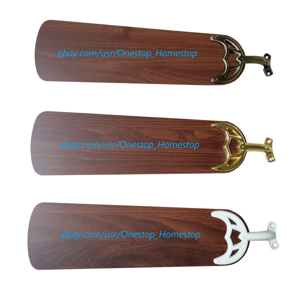 Aspas de ventilador de techo reversibles oscuras de 5-42", interior/exterior, repuesto, NUEVO Foto 2 de 4