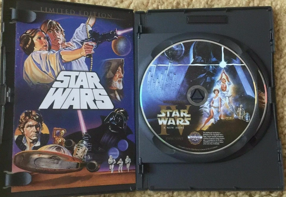 ✅ Star Wars Original Theatrical Trilogy Versions Cut 7 DVD HAN SHOOTS 1ST OOP - Image 2 of 4