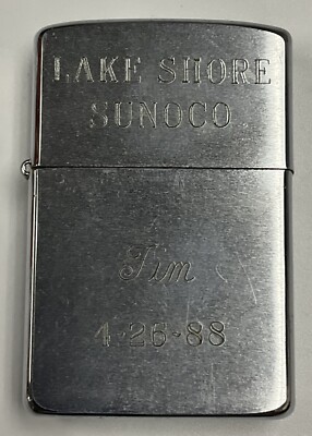 1987 Zippo Lake Shore Sunoco Lighter